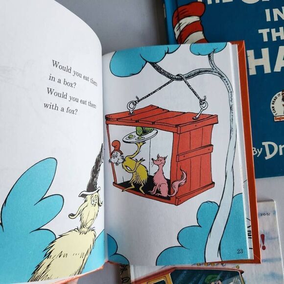 Dr. Seuss Green Eggs and Ham A little Golden book Lets Go, Trucks! Cat in the Ha - Picture 4 of 6